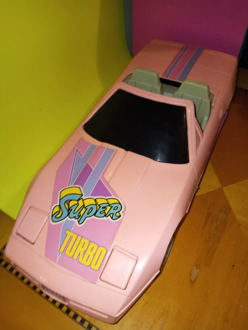 Super Turbo Doll Car  Pink Corvette